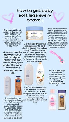 #bodycareroutine #bodycare #showercare Shave Routine, Shaving Tips, Best Shave, Body Hygiene, Beauty Routine Tips, Art Web, Shower Skin Care