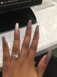 Taupe Nails, Get Nails, I Love Nails, Hot Nails, Fabulous Nails, Fancy Nails, Dope Nails, Creative Nails, Manicure E Pedicure