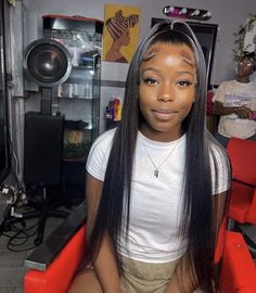 Sew In Hairstyles Half Up Half Down Straight, Half Up Half Down Lace Front Wig, Straight Lace Front Wigs Styles, Straight Frontal Wig Hairstyles, Lacefront Wig Styles, Straight Wig Hairstyles, Half Up Half Down Wig, Birthday Wig Hairstyles