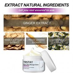 Angelica Sinensis, Ginger Extract, Skin Cream, Skin Rejuvenation, Natural Ingredients