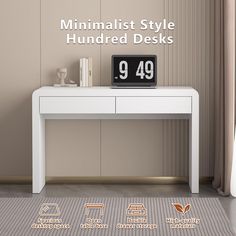 the minimalist style hundred desks are now available for $ 399 per square foot