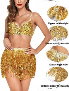 100% Polyester Zipper closure Hand Wash Only Material???4%Polyester fabric. 6% Spandex fabric. The tassel sequin skirts are made of PVC shiny sequins. sequins not easy to fall and fade. have a inner shorts inside. Consisting of various strands of sequins. this halloween costume tassel dance skirt is able to reflect any light that shines on its surface. make you eye-catching and sexy. Shiny design?????ooThese high waisted booty shorts have beautiful sequins all over. a 4-layered sequin design mak