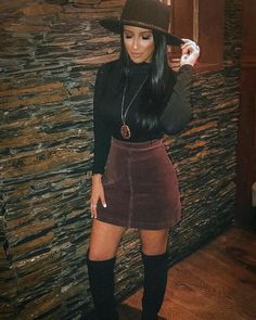 Winter Night Outfit, Looks Country, Fashion Skirts, Nashville Outfits, Rock Outfit, Minimal Chic, Cute Fall Outfits, Winter Night, Pinterest Fashion