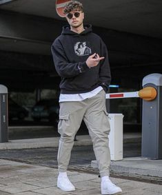 Cargo Pants Outfit Men, Trendy Boy Outfits, Pants Outfit Men, Outfits For Men, Street Style Outfits Men