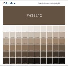 the color palette is brown and has many different shades to choose from, including white