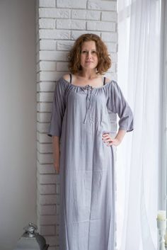 Long Solid Dusty Pastels Nighties for every woman who loves a | Etsy Solid Color Spring Sleepwear For Relaxation, Comfortable Spring Nightgown For Sleep, Solid Color Spring Sleepwear For Sleepover, Solid Spring Sleepwear For Sleepover, Comfortable Daywear Sleepwear For Spring, Casual Spring Nightgown For Relaxation, Cotton Nightgown For Spring Relaxation, Spring Casual Nightgown For Relaxation, Spring Cotton Nightgown For Relaxation