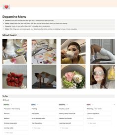 an image of a website page with photos and words on the bottom right corner,