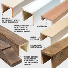 the different types of wood used for furniture