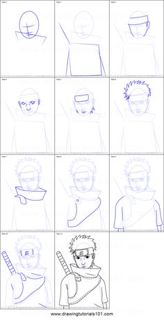 how to draw anime avatars step by step with pictures and instructions for each character