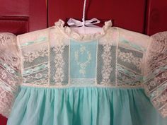 Mint swiss batiste and french lace dress | Etsy Pastoral Lace Trim Dress For Daywear, Pastoral Style Lace Trim Dress For Daywear, Pastoral Daywear Dresses With Lace Trim, Daywear Victorian Lace Dress With Ruffles, Daywear Lace Victorian Dress With Ruffles, Daywear Victorian Dress With Lace Patchwork, Lace Victorian Dress With Ruffles For Daywear, Daywear Vintage Lace Dress With Lace Collar, Vintage Lace Dress With Lace Collar For Daywear