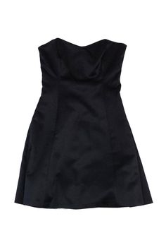 Current Boutique-Shoshanna - Black Strapless Dress Sz 8 Kohls Dresses, Boned Bodice, Black Strapless Dress, Short Cocktail Dress, Short Dresses Casual, Body Dress, Black Cocktail Dress, Flared Skirt, Featuring Dress