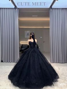 Black Wedding Gowns, Dress Quinceanera, Black Ball Gown, Pretty Quinceanera Dresses, Sparkle Wedding Dress