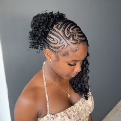 Funali Braids With Quick Weave, Braided In The Front Curly In The Back, Hairstyles Boho Braids, Boho Cornrows, Freestyle Braids, Cornrows Natural, Color Braids, Hair Braid Designs, Natural Hairstyles For Black Women