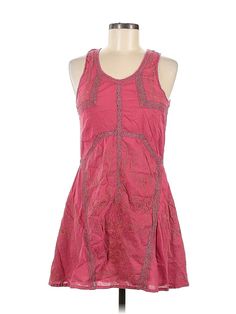 Babakul Casual Dress Size: Medium Pink Dresses - used. 100% COTTON, Scoop Neck, Short, Sleeveless | Babakul Casual Dress: Pink Dresses - Used - Size Medium Pink Fitted Bohemian Sleeveless Dress, Fitted Bohemian Sleeveless Pink Dress, Pink Casual Dress, Pink Dress Casual, Pink Dresses, Dress Pink, Casual Dresses For Women, Pink Dress, Casual Dress