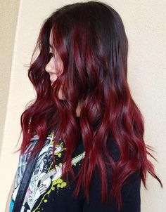 Dark Roots Burgundy Hair, Burgundy Natural Hair, Burgundy Hairstyles, Burgundy Hair Dye, Hair Adviser, Hair Color Burgundy, Dark Red Hair