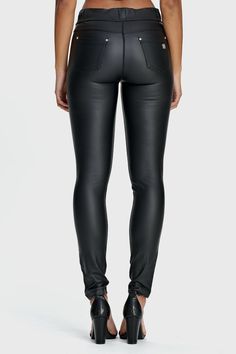 N.O.W® Faux Leather - High Waisted - Full Length - Black Light Flare, Stylish Pants, High Waist Fashion, Beyonce Knowles, L And Light, Indigo Dye, New Style, Fashion Pants, Leather Pants