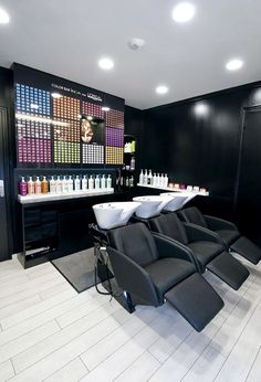 the salon is clean and ready for customers to use