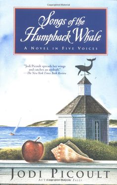 a book cover with an image of a lighthouse and two seashells on it