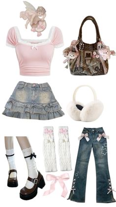 #ootd #outfitidea #coquettestyle #girly Alt Outfits, Cute Couple Outfits, Anime Inspired Outfits, Refashion Clothes, Couple Outfits, Girly Fashion, Girly Outfits, Aesthetic Fashion