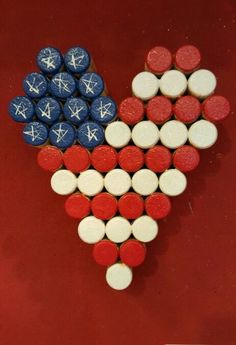 Patriotic Wine Cork Crafts, Fall Cork Crafts, Crafts With Wine Corks, Cork Creations, Wine Crafts, Cork Christmas