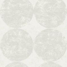 a white wallpaper with four circles on it