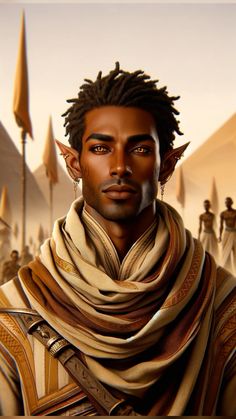 The Norine are desert dwelling elves. Sun Elves, Red Sun, Black Characters, Mystical Creatures, Dragon Age, Fantasy Artwork, Book Characters, Character Inspiration