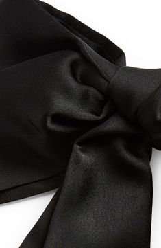 Put a delightfully coquettish finish on your ensemble with this cascading bow barrette made from sleek and shiny satin. 3 1/2" width Textile/metal Imported Bow Barrette, Satin Bow, Fabric Gift Bags, Nordstrom Store, Free Fabric, Fabric Gifts, Print Gifts, Nordstrom, Sleek