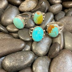 Real Turquoise Jewelry, Western Fashion Jewelry, Sundance Jewelry, Large Turquoise Ring, Real Turquoise, Western Jewelry, Turquoise Rings, Stone Work, Genuine Turquoise