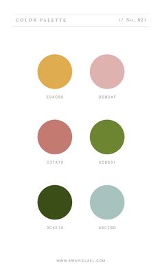 the color palette is shown with different colors