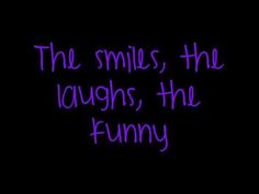 the smile, the laughs, the funny text on a black background with purple neon lights