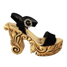 Step Into Luxury With These Exquisite Velvet Baroque Heels, Exquisitely Crafted By The Renowned Designers At Dolce & Gabbana. These Sandals Are A Testament To High Fashion, Designed To Amplify Elegance With Their Rich Black Hue And Striking Gold Accents. Color: Black Material: Velvet, 18% Silk, 82% Viscose Sole: Leather Country Of Origin: It Logo Details High-Quality And Comfort Made In Italy We Are A Small Business Located In Beautiful Minneapolis, Mn, Founded By Leadership With Over Two Decade Fall Footwear, High Heel Stiefel, Velvet Sandals, Gold Baroque, Shoes Model, Crystal Heels, Dolce Gabbana Shoes, Velvet Heels, Crystal Shoes