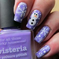 Holidays Nails, Festive Nail Art, Purple Nail, Holiday Nail Art, Nail Polish Designs