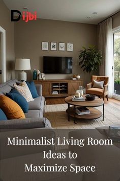 a living room filled with furniture and a flat screen tv