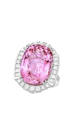 Fine Jewelry In Pink With Gemstone Accents, Pink Fine Jewelry With Gemstone Accents, Pink Heart Cut Gemstone Jewelry, Luxury Pink Sapphire Gemstones, Gem Drawing, Luxury Pink Tourmaline Gemstones, Baguette Cut Diamond