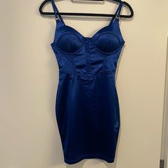 Love This Dress. Super Flattering On, But Have Had It For A Year And Have Never Worn It. Royal Blue Adjustable Straps Zip Closure In Back Padded Cups Blue Bodycon Dress With Sweetheart Neckline, Blue Mini Dress With Sweetheart Neckline For Night Out, Blue Mini Dress With Sweetheart Neckline And Lining, Blue Sweetheart Neckline Bodycon Dress For Night Out, Blue Midi Dress With Sweetheart Neckline For Night Out, Satin Fitted Dress, Dresses Fashion Nova, Fashion Nova Dress, Fashion Nova Dresses