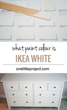 what paint color is ikea white? one little project on how to use it