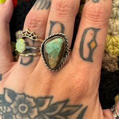 Size 5 1/2 Beautiful Minty Green Turquoise Matrix Ring Vintage Turquoise Ring, Minty Green, Ring Color, Vintage Turquoise, Green Turquoise, Green Brown, Womens Jewelry Rings, Green And Brown, Matrix