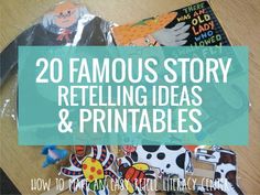 the words 20 famous story retelling ideas and printables