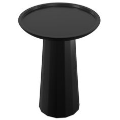 Black | Dayton Wooden Accent Table Office Contemporary, Wooden Accent Table, Condo Bedroom, Multipurpose Table, Round Accent Table, Side End Table, Paint Finish, Solid Mango Wood, Wood Tray