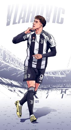 Dusan Vlahovic, Juventus Wallpapers, Nike Football Boots, Juventus Stadium, Juventus Fc, Football Poster, كريستيانو رونالدو, Nike Football, Professional Football