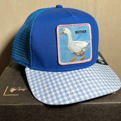 Goorin Bros The Farm Trucker Hat Mother Goose Limited Edition Rare. Mother’s Day Limited Edition Jockey Hat, Straw Cloche Hat, Summer Hats Beach, Straw Fedora Hat, Raffia Hat, Goorin Bros, Cheetah Animal, Wide Brim Fedora, Mother Goose