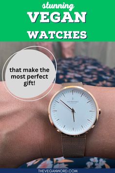 Searching for the perfect gifts for vegan friends? I put together this guide on vegan watches and they make perfect vegan presents! From classic black watches with a vegan leather strap to watches with straps made of eco-friendly vegan cactus leather, there are watches for every style on the list.

KWs:
vegan gifts ideas | vegan gifts for her | gift for vegan friend | christmas gift for vegan friend | gifts for vegans christmas | vegan gifts ideas | vegan friend gift ideas | gift for vegan friend group | vegan christmas present ideas | present for vegan friend | vegan presents ideas Friend Gift Ideas, Vegan Jewelry, Vegan Clothing