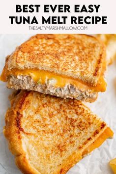 Tuna Melt Hot Tuna Melt Sandwich, Tuna Ideas, Best Tuna Sandwich, Tuna Sandwich Recipes, Marshmallow Recipes, Tuna Dinners