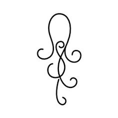 the letter s is made up of swirls and curls in black ink on a white background