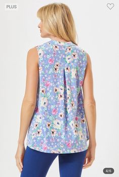 Be wrinkle-free and in bloom with our Lavender Floral Sleeveless top! Stretchy and comfy, this top is perfect for any casual occasion. The floral design adds a cute touch to your outfit. (And no need to iron, which means more time for fun!) Versatile Purple Top For Spring, Feminine Sleeveless Purple Top, Trendy Sleeveless Printed Blouse, Vacation Floral Print Sleeveless Blouse, Vacation Sleeveless Blouse With Floral Print, Purple Cotton Sleeveless Blouse, Sleeveless Floral Print Blouse For Vacation, Sleeveless Purple Cotton Blouse, Spring Floral Print Tank Top For Daywear