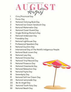 an image of the national women's day calendar with words in pink and yellow