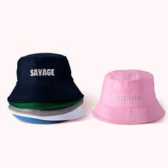 [PERSONALIZED HAT]: This hat is available in 12 colors, and you can customize your name on each hat. With a unique embroidery design on the front of the hat, you can truly have a unique hat that suits your style.
[HIGH QUALITY]: The hat is made of high-quality cotton material, which is breathable and moisture-absorbent. It can block the sun in summer while keeping your head fresh. It is light and comfortable, wrinkle-resistant and washable, with high durability, and the hat shape can be worn for Pink Personalized Summer Hat, Personalized Pink Summer Hat, Curved Brim Hats With Letter Embroidery For Summer, Personalized Hat, Toddler Bucket Hat, Beach Party Favors, Cotton Bucket Hat, Outdoor Vacation, Unique Embroidery