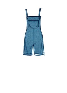 "This is a McCall's sewing pattern offering instructions to make women's overalls. The pattern is uncut and factory folded. DETAILS: Learn to sew misses' overalls with tie straps & in multiple lengths. FABRICS: Twill, Linen, Cotton Blends, Chino. Note: Fabric requirement allows for nap, one-way design or shading. Extra fabric may be needed to match design or for shrinkage. NOTIONS: A B: One Kit of 3/4\" (2 cm) Grommets. SIZING: XS S M Bust: 29.5 to 36 Waist: 22 to 28 Hips: 31.5 to 38 SIZING: Clothes Sketches, Womens Overalls, Match Design, Interfacing Sewing, Metal Dress, Sewing Pattern Shop, Overalls Outfit, Tilly And The Buttons, Romper Pattern