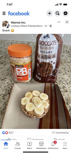 an image of some food on a counter with the caption's facebook page below it