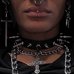 Goth Suit Aesthetic, Black Goth Boy, Goth Boy Aesthetic, Black Goth Aesthetic, Grunge Punk Aesthetic, Alt Boys, Alt Jewelry, Goth Boys, Black Alt